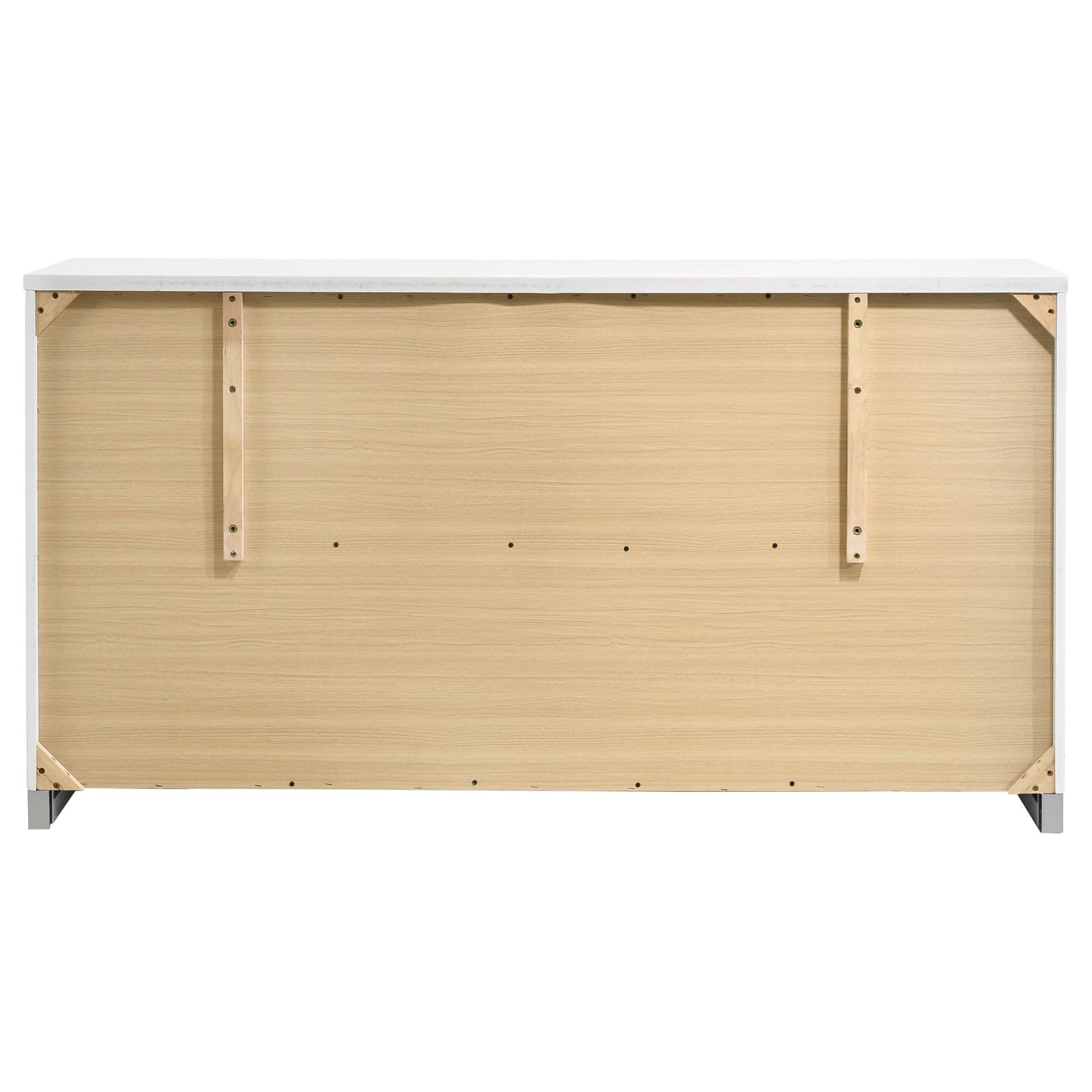 Felicity 6-drawer Dresser White High Gloss - Image 7
