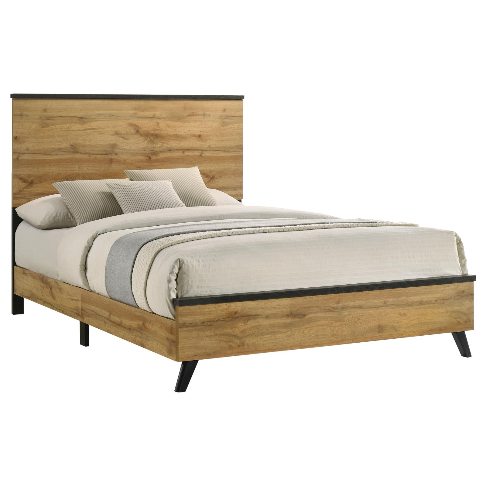 Kaywood 52-inch Queen Panel Bed Natural Pine - Image 3