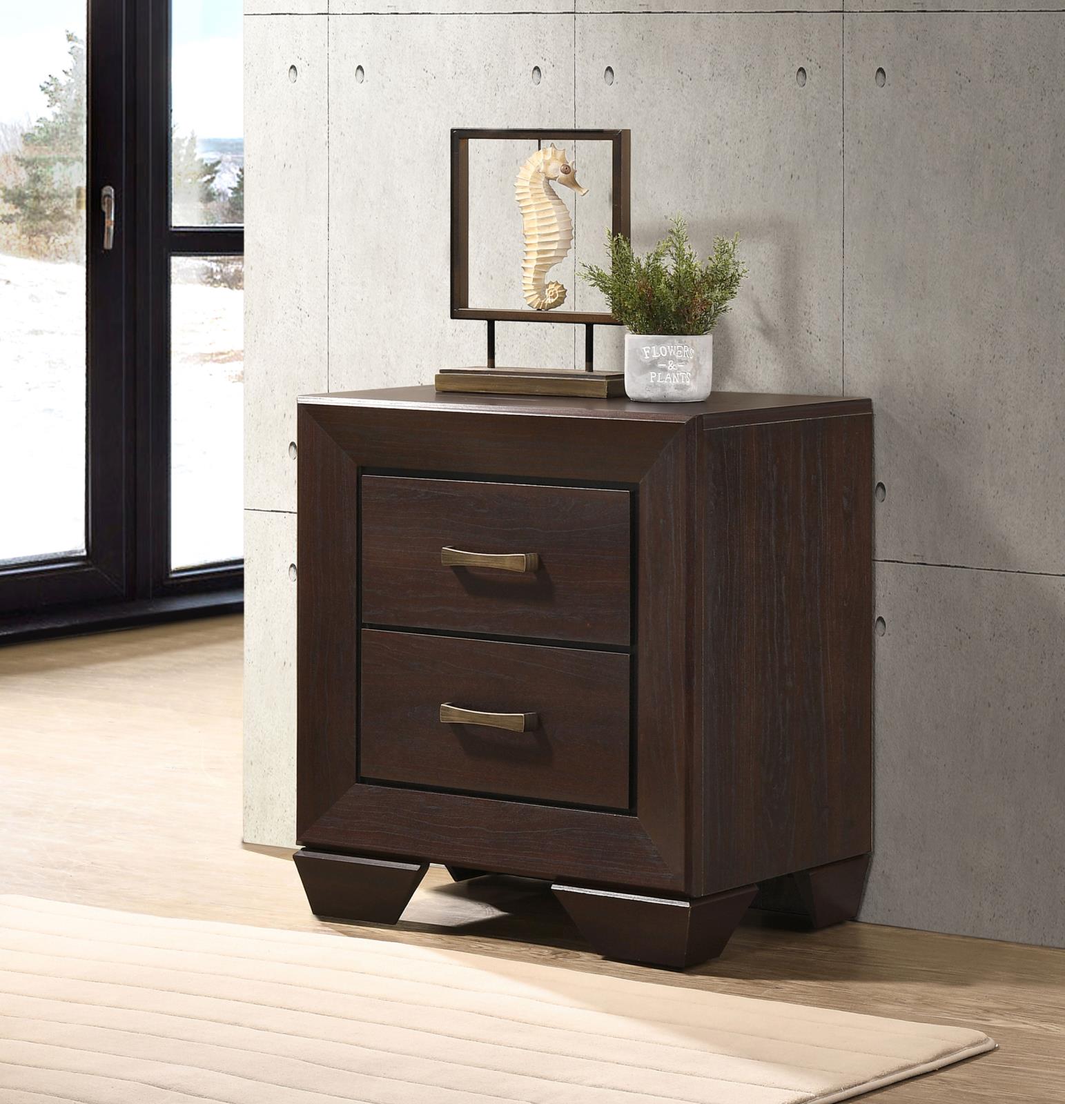 Kauffman 2-drawer Nightstand Dark Cocoa - Image 2