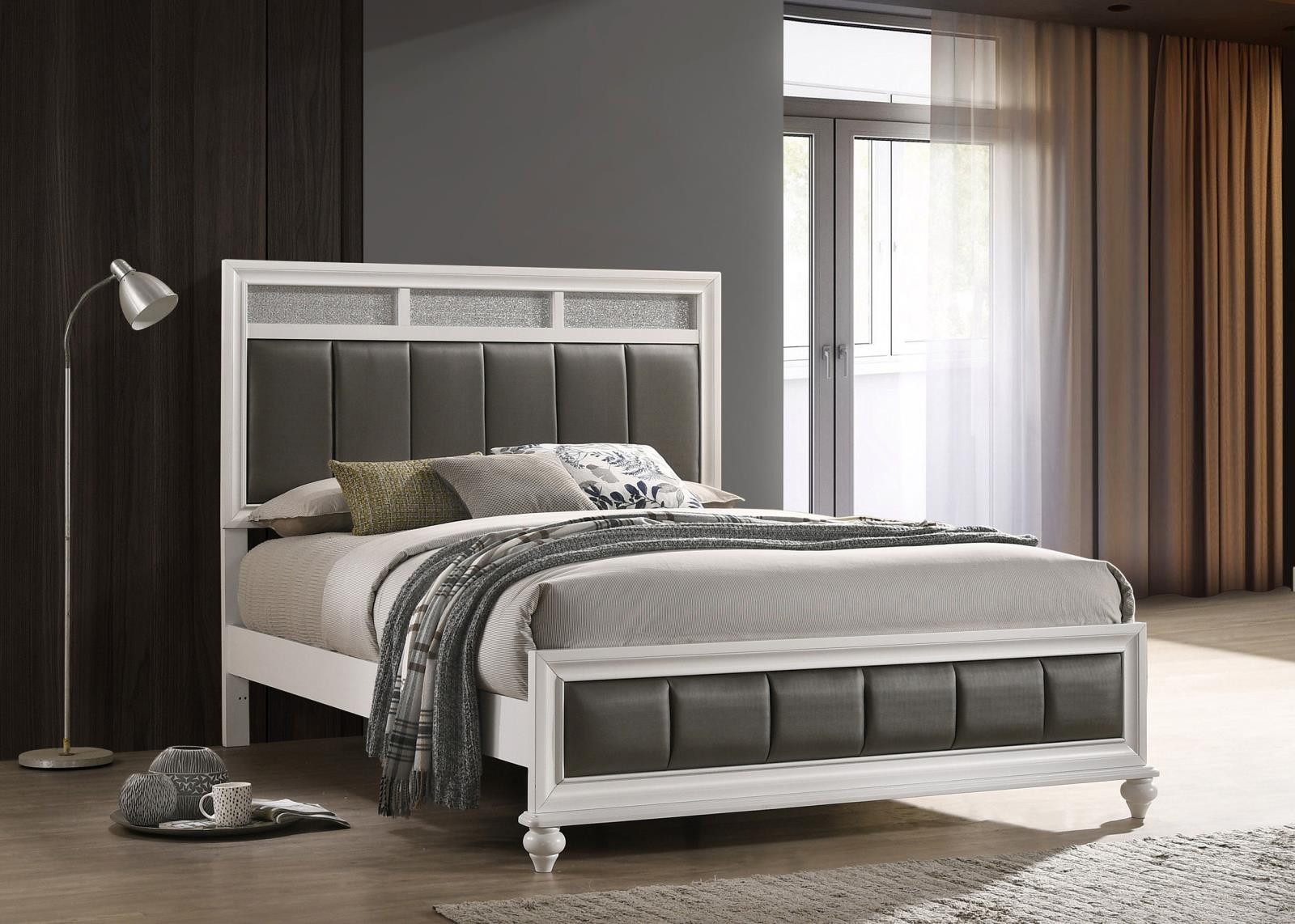 Barzini Wood Queen Panel Bed White - Image 2