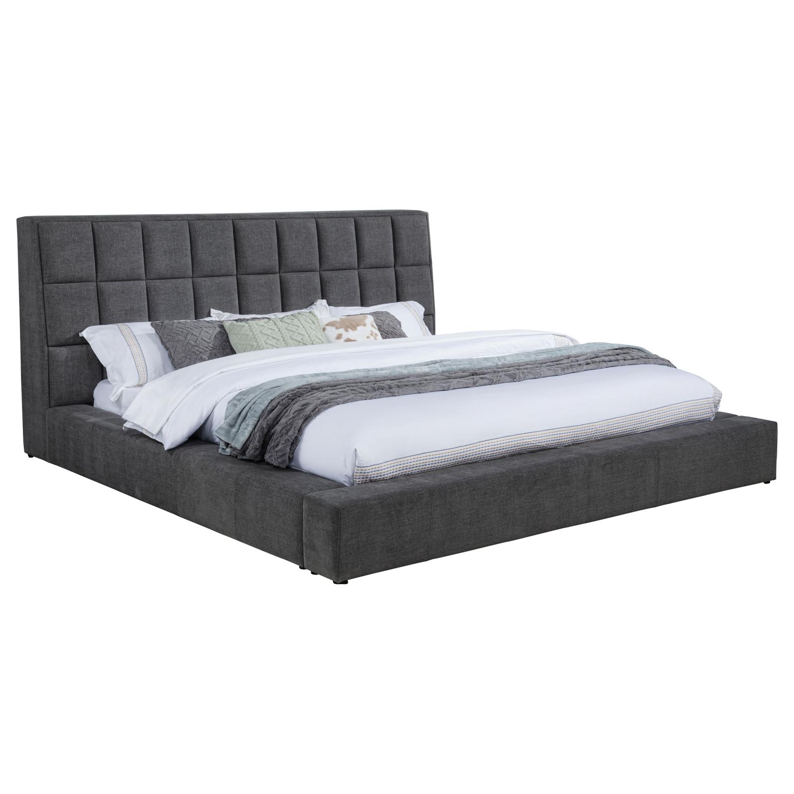 Dreux Upholstered Queen Panel Platform Bed - Image 18