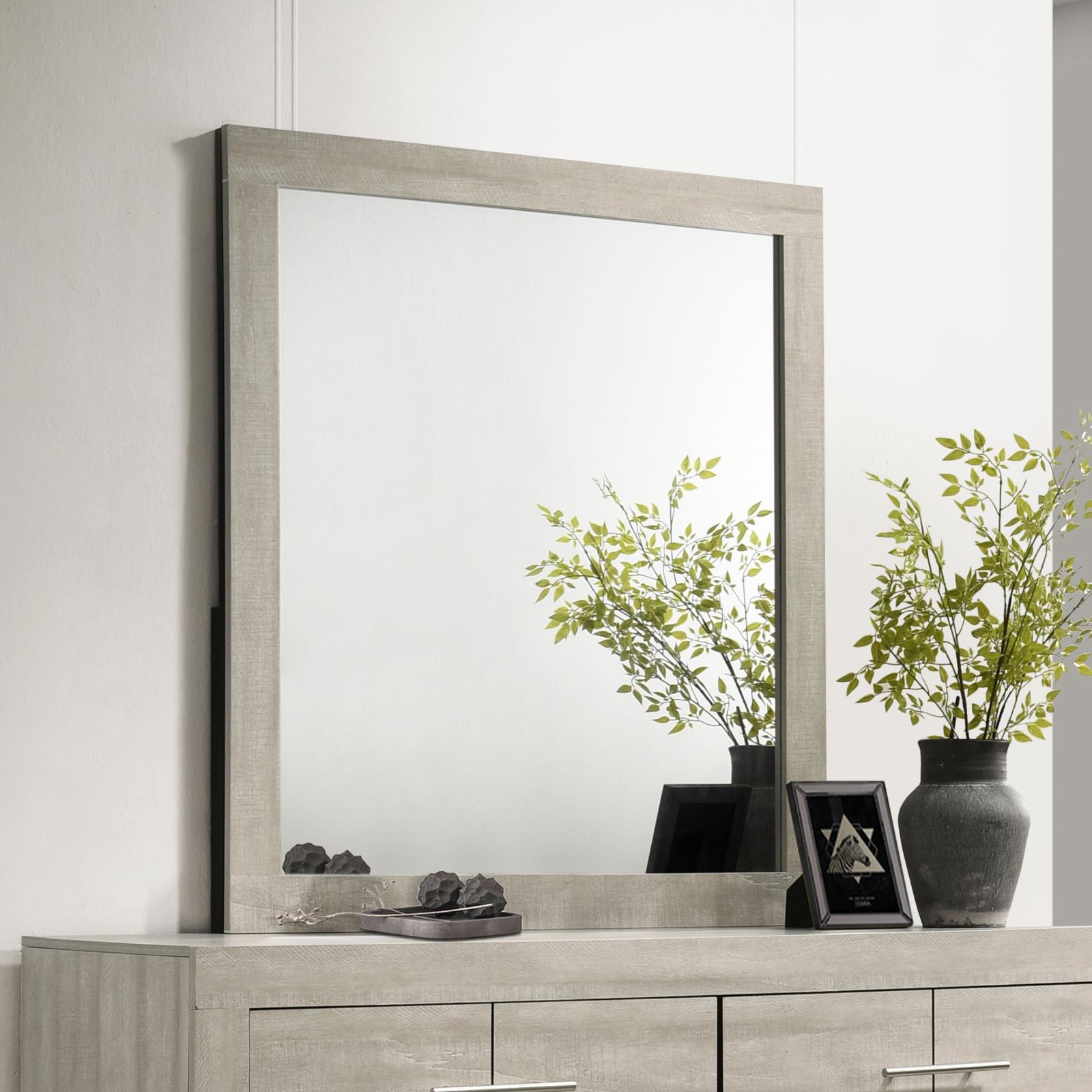Trenton Dresser Mirror Rustic Cream - Image 2