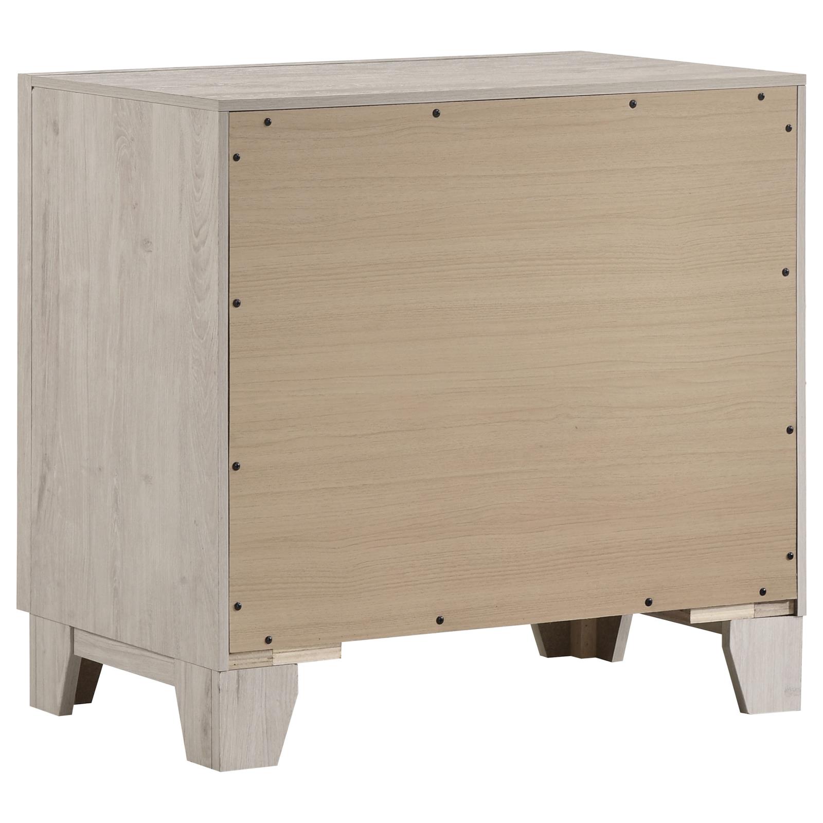 Farre 2-drawer Nightstand Bedside Table Washed Grey - Image 6