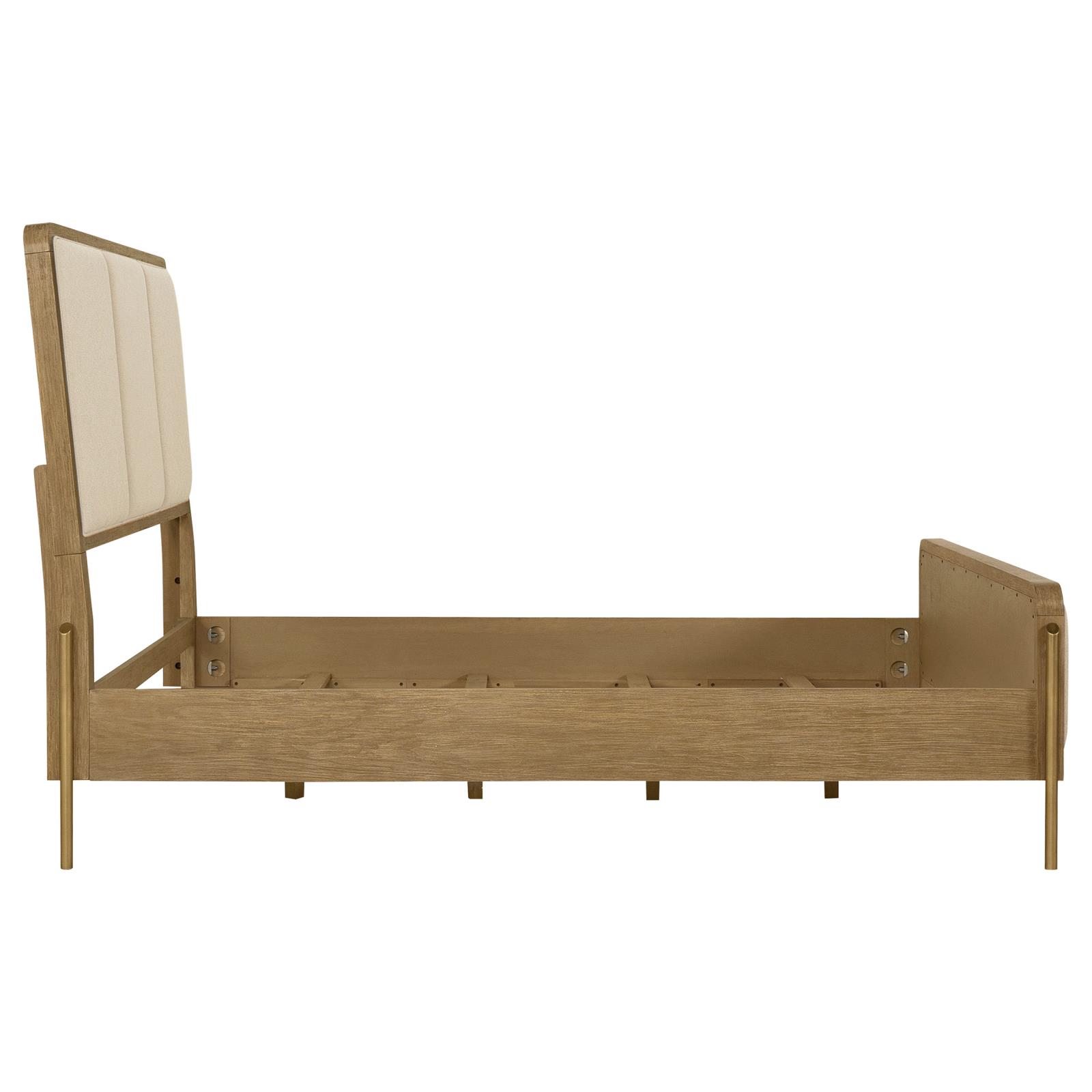Arini 56-inch California King Panel Bed Cream and Sand Wash - Image 5