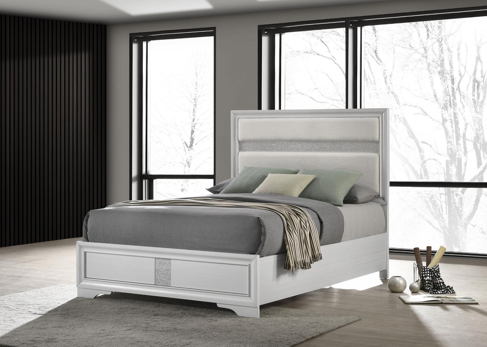 Miranda 54-inch Upholstered Full Panel Bed - Image 3