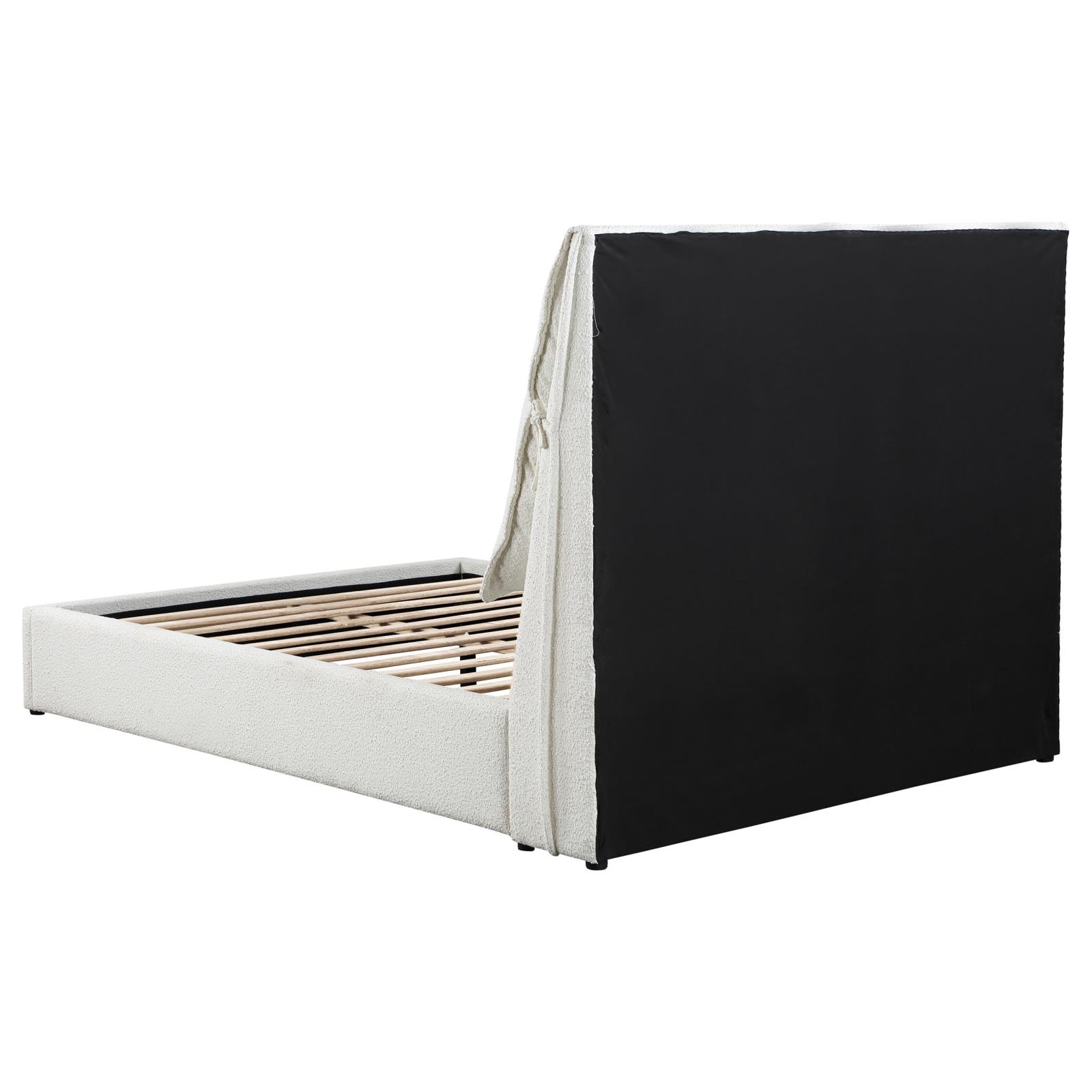 Gwendoline Upholstered Queen Panel Bed White - Image 7