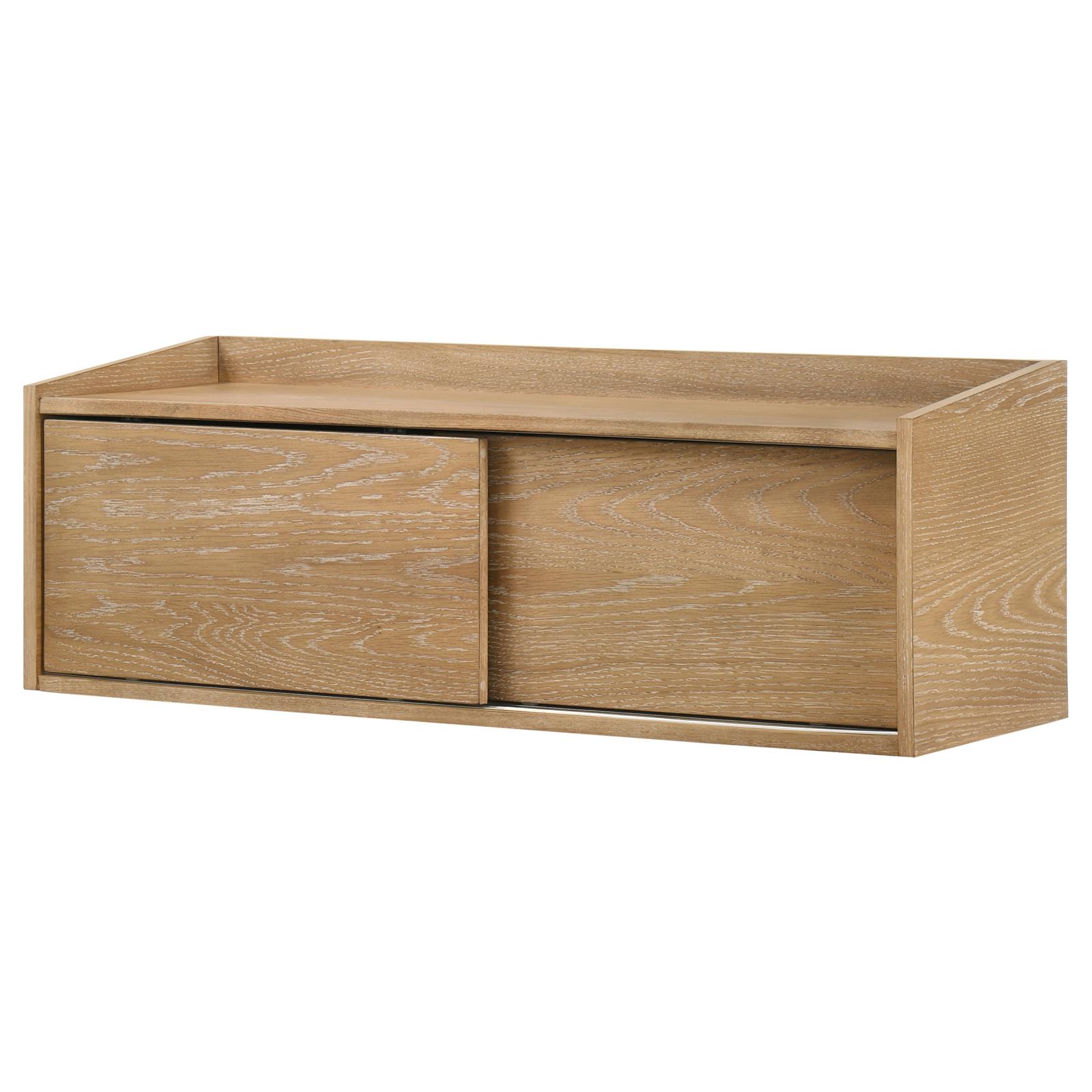 Fabian Bookshelf Bridge with Cubbies Distressed Light Brown - Image 6