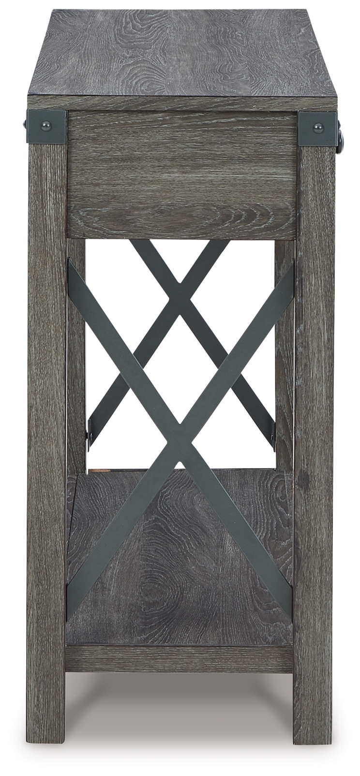 Freedan - Console Sofa Table - Grayish Brown - Image 4