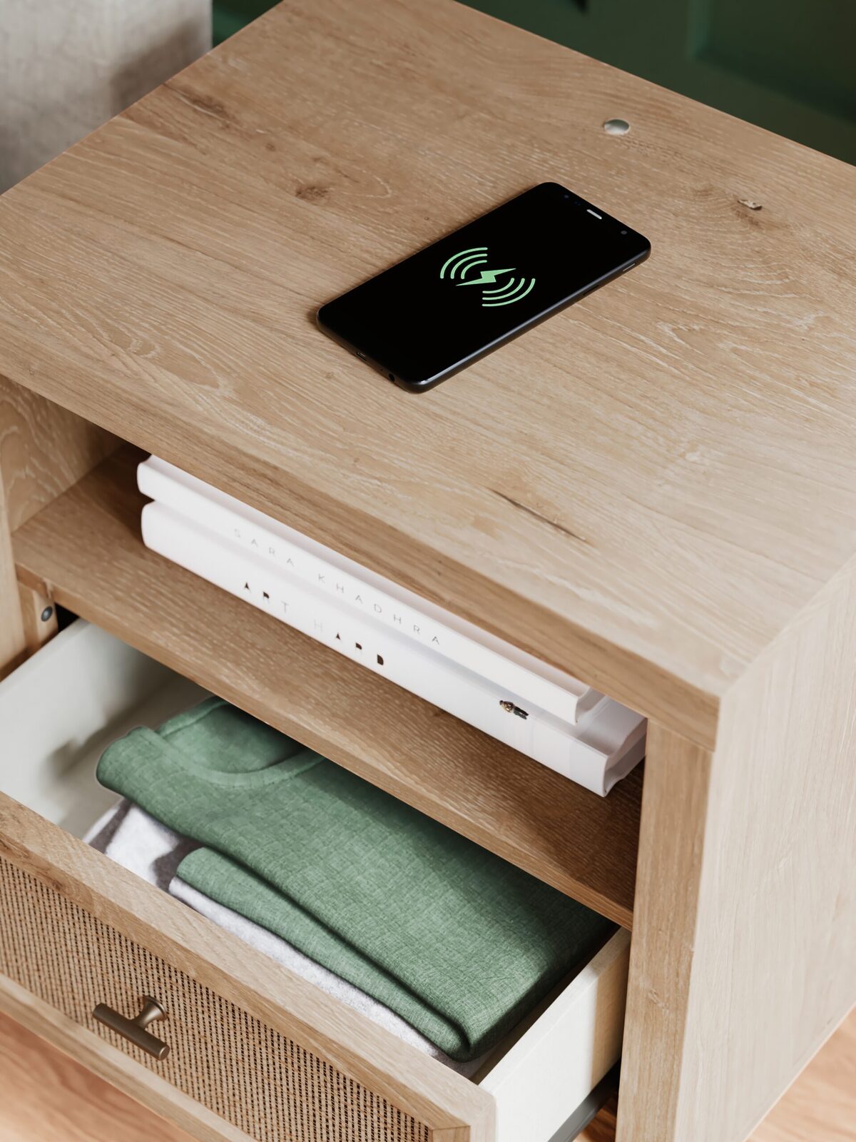 Cielden - One Drawer Night Stand - Two-Tone - Image 12