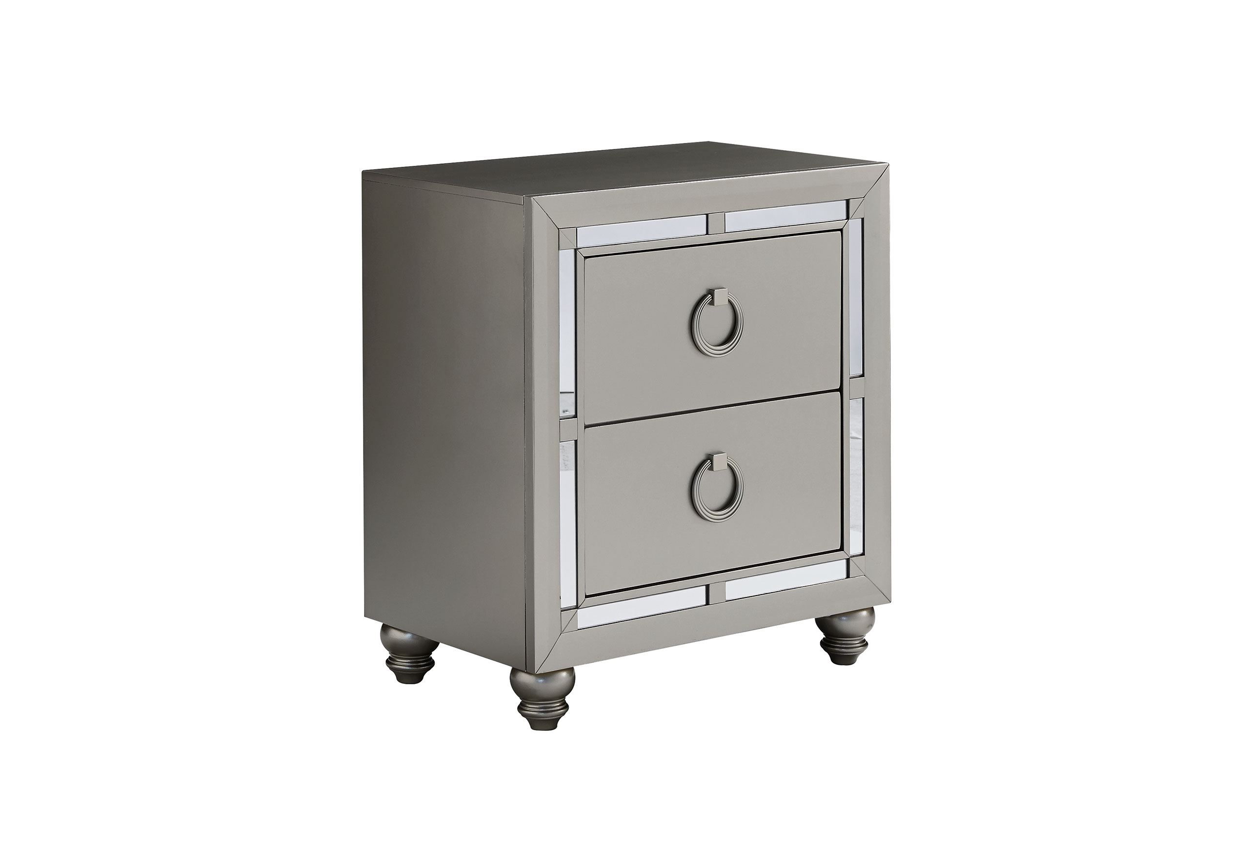 Riley - Nightstand - Silver - Image 2
