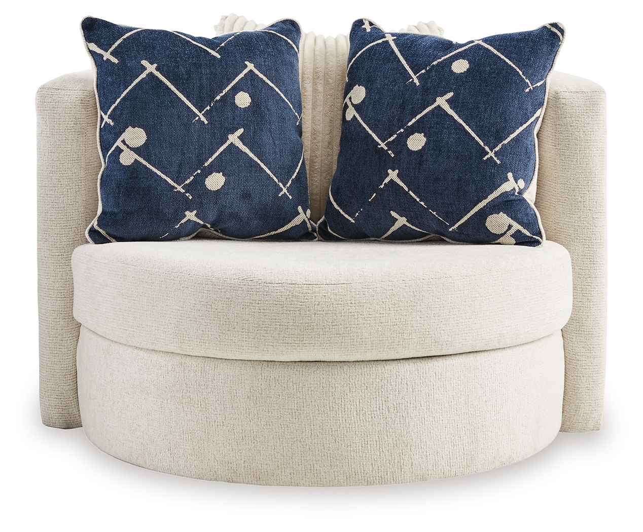 Padova - Swivel Accent Chair - Ivory - Image 3