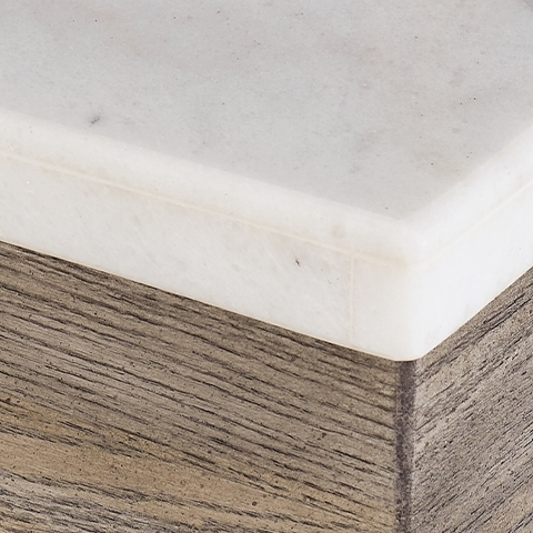Loyaska - Sofa Table - Brown / Ivory - Image 7
