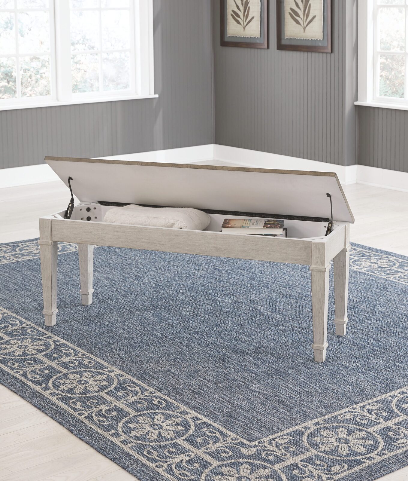Skempton - Storage Bench - White - Image 9