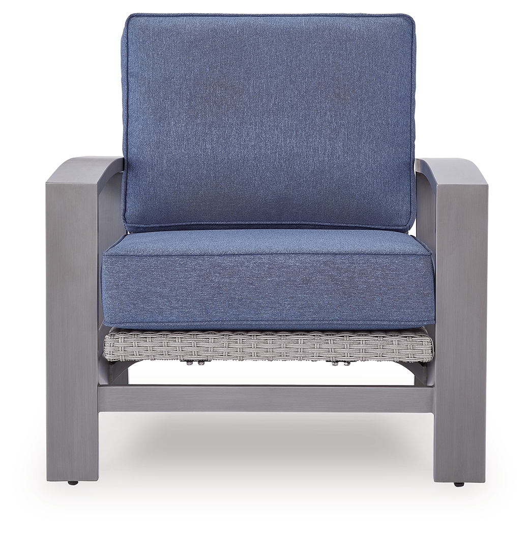 Half Moon Beach - Spring Lounge Chair - Blue / Gray - Image 3