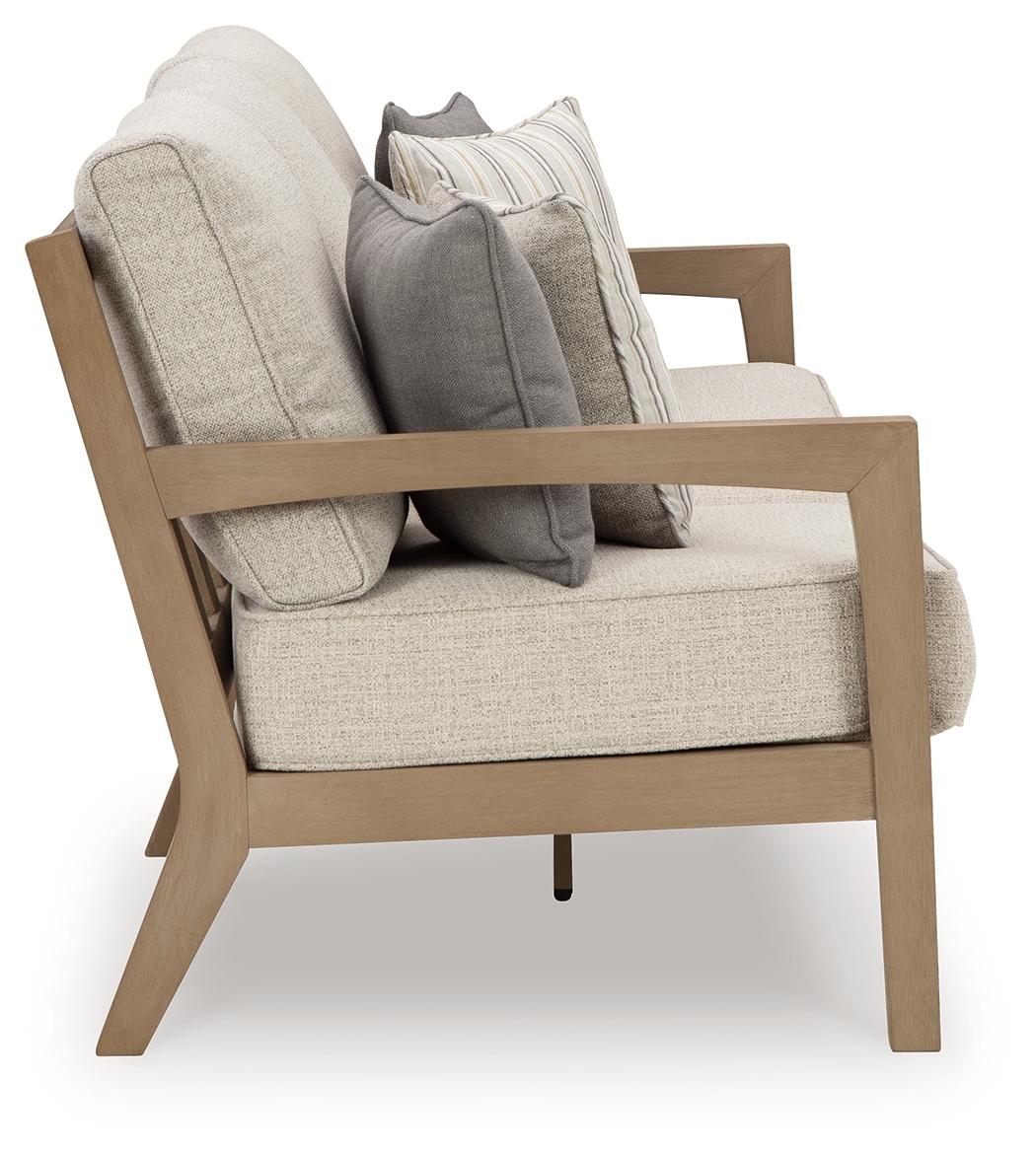 Hallow Creek - Sofa With Cushion - Driftwood - Image 4