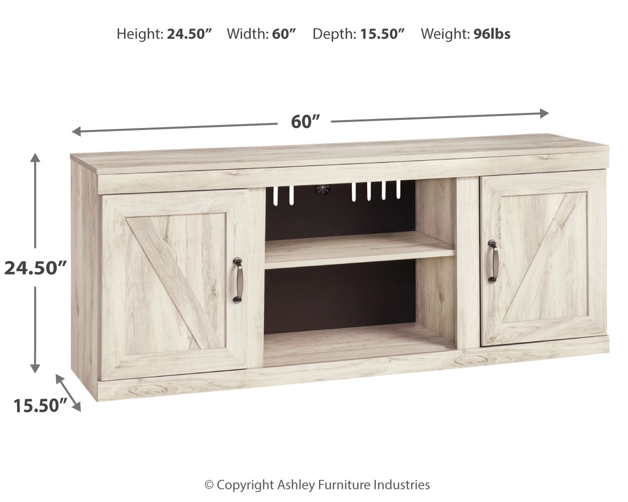 Bellaby - TV Stand W/Fireplace Option - Image 8