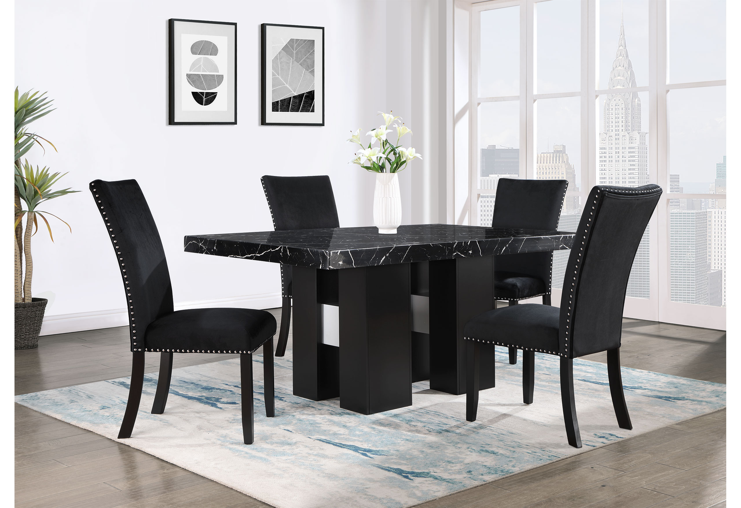 D03 - Dining Room Set - Black - Image 5