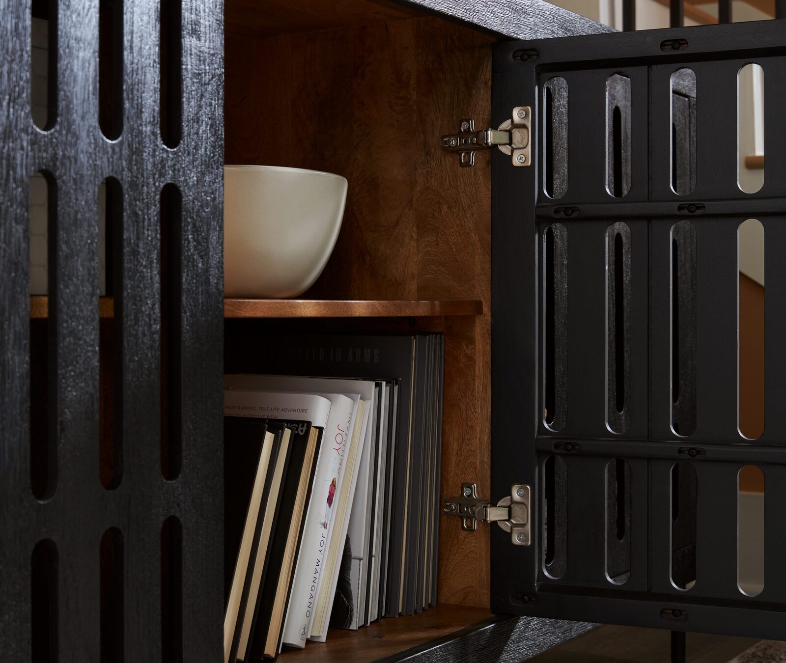 Vallisburg - Accent Cabinet - Black / Natural - Image 8