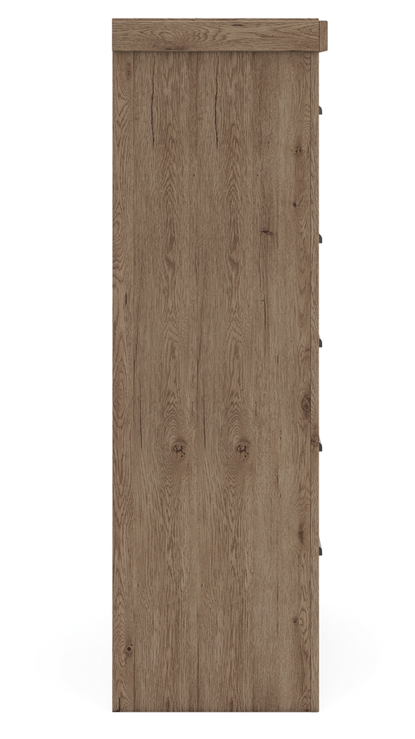 Oliandon - Five Drawer Chest - Light Brown - Image 7