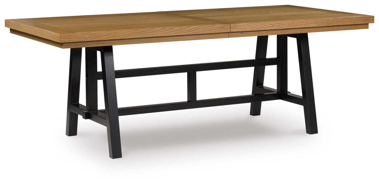 Galliden - Rectangular Dining Room Extension Table - Black / Brown - Image 3