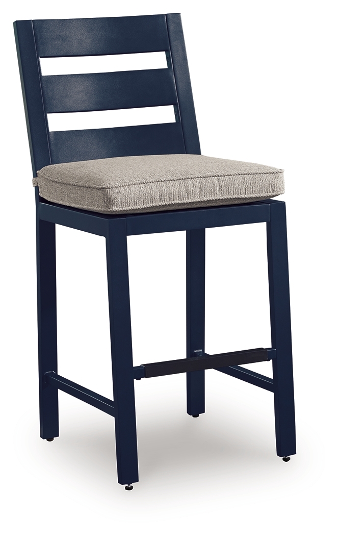 East Beach - Barstool (Set of 2) - Blue - Image 3