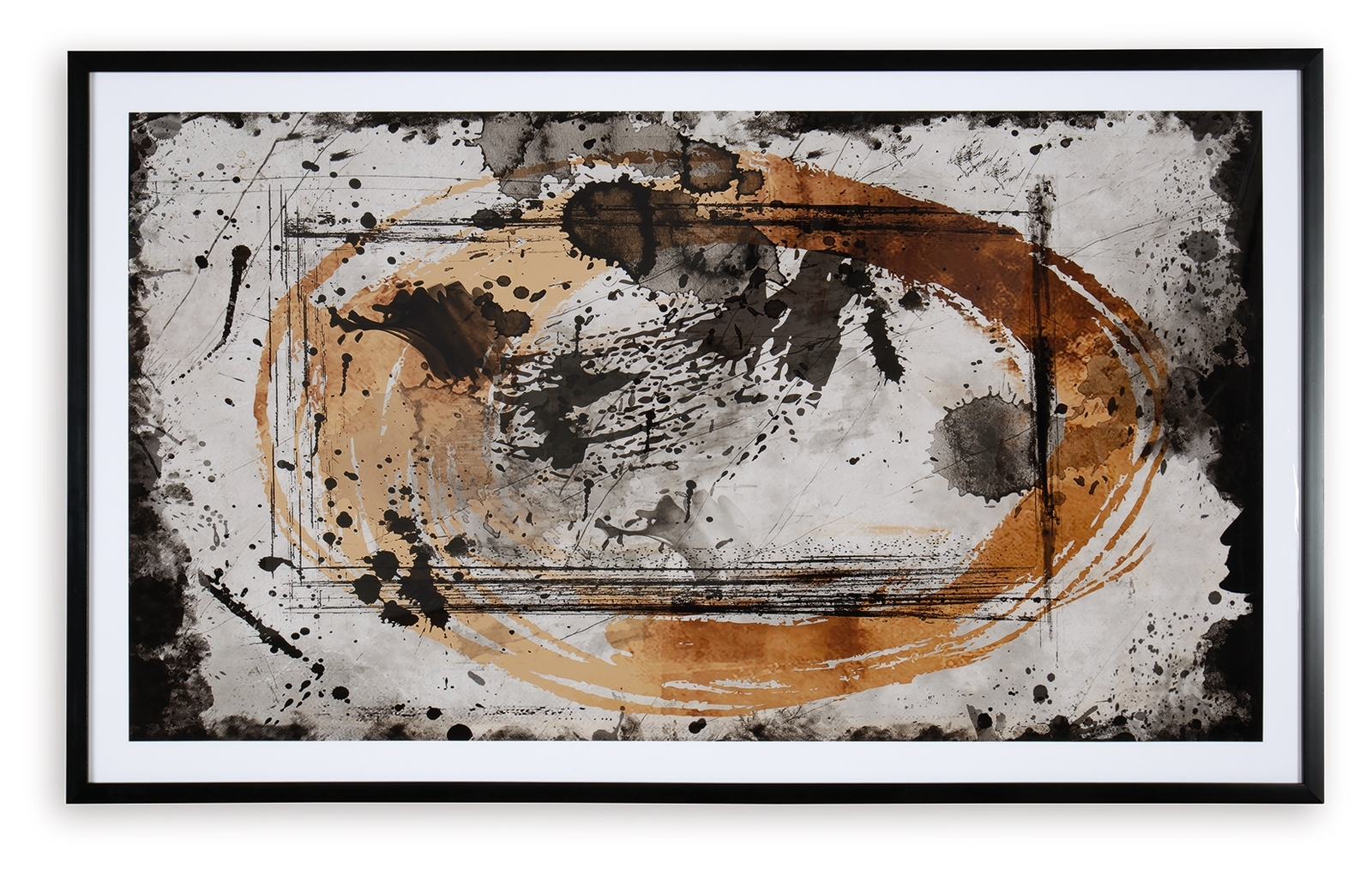 Clefting - Wall Art - Black / Caramel / Tan - Image 5