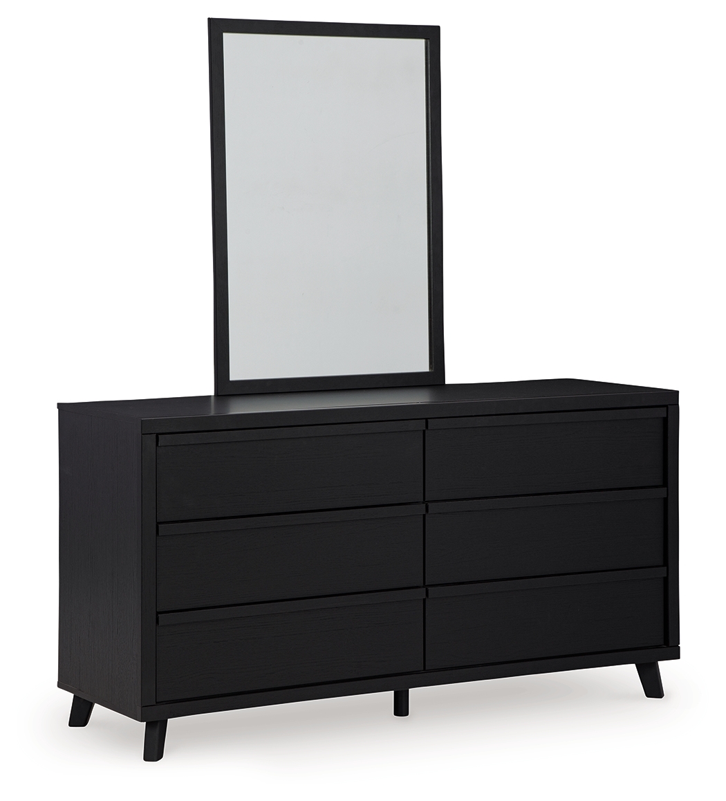 Danziar - Dresser And Mirror - Black - Image 3