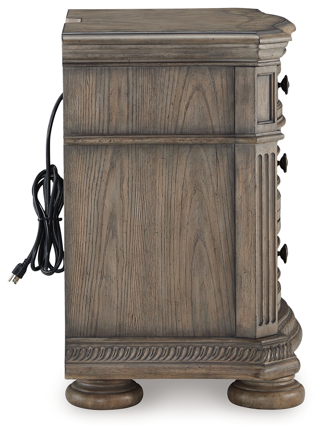 Ardenfield - Three Drawer Night Stand - Light Brown - Image 5