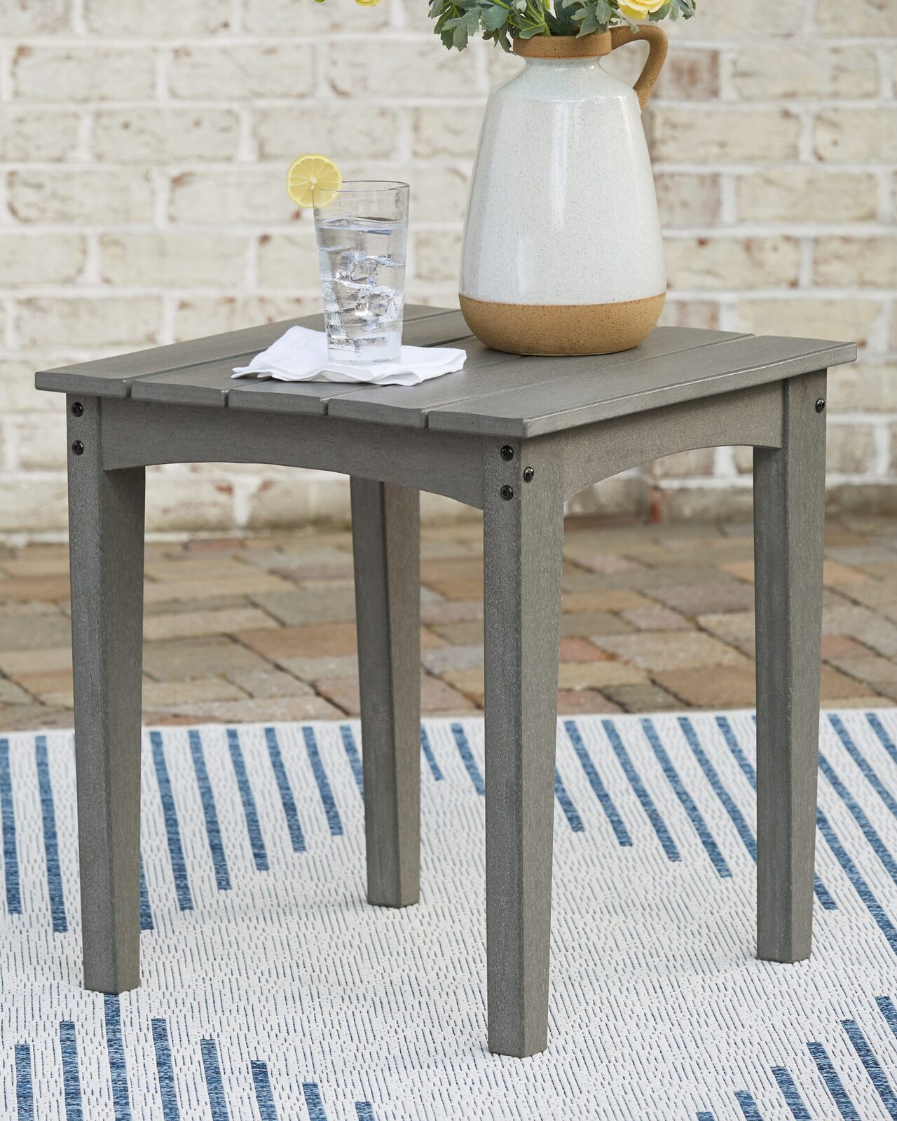 Visola - Square End Table - Gray - Image 2