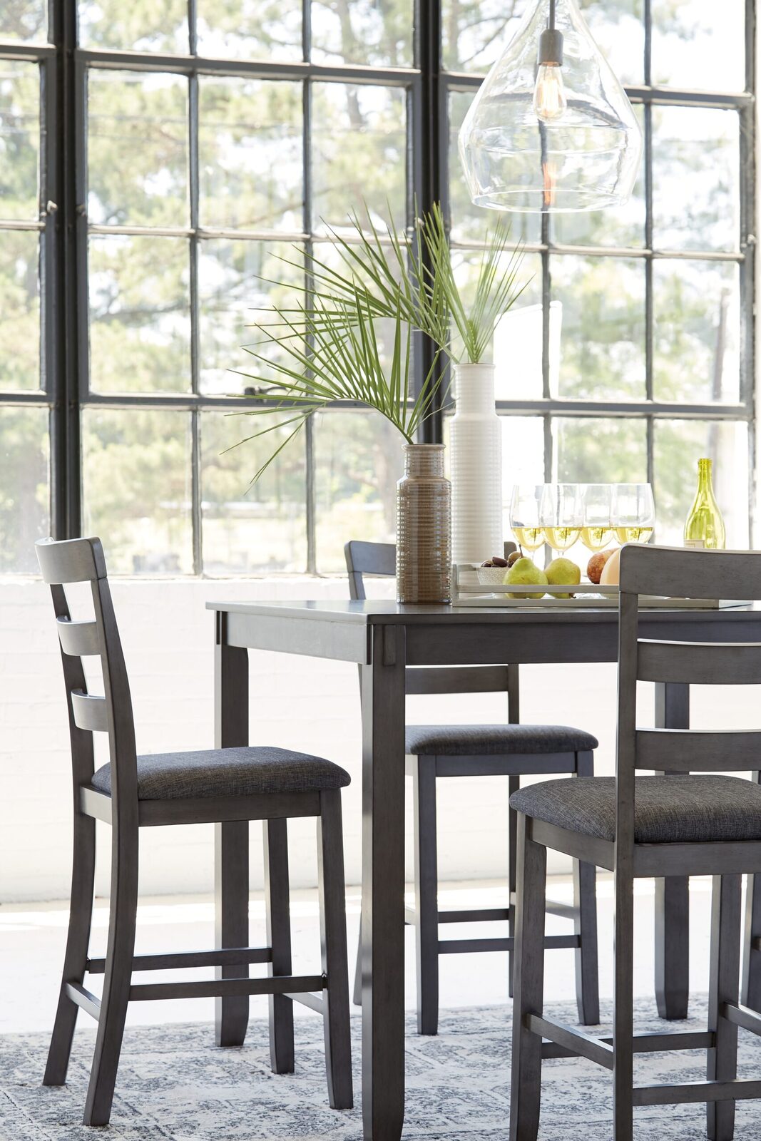 Bridson - Square Counter TBL Set (Set of 5) - Gray - Image 9