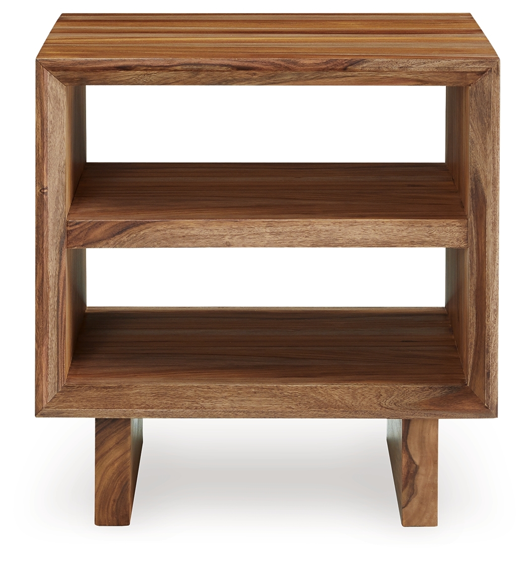 Dressonni - Square End Table - Brown - Image 3