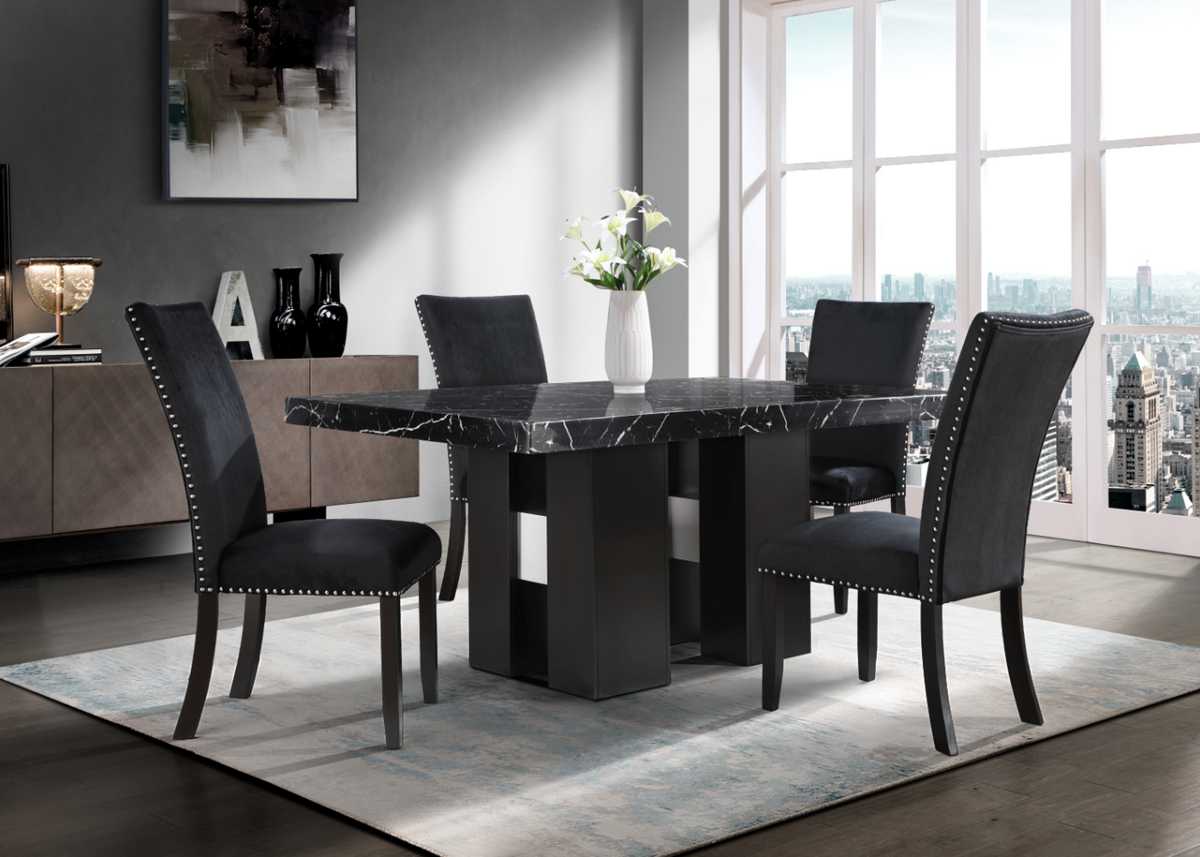 D03 - Dining Room Set - Black