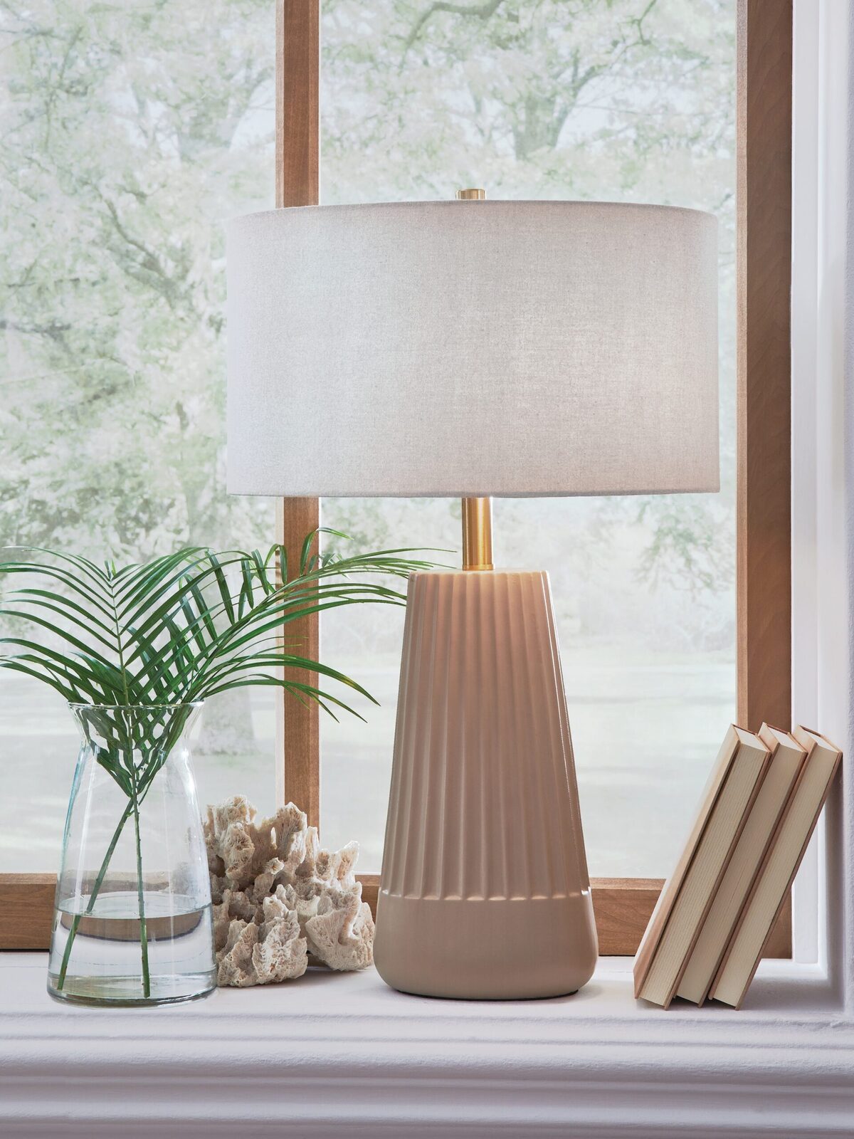 Dellner - Ceramic Table Lamp - Mocha - Image 2