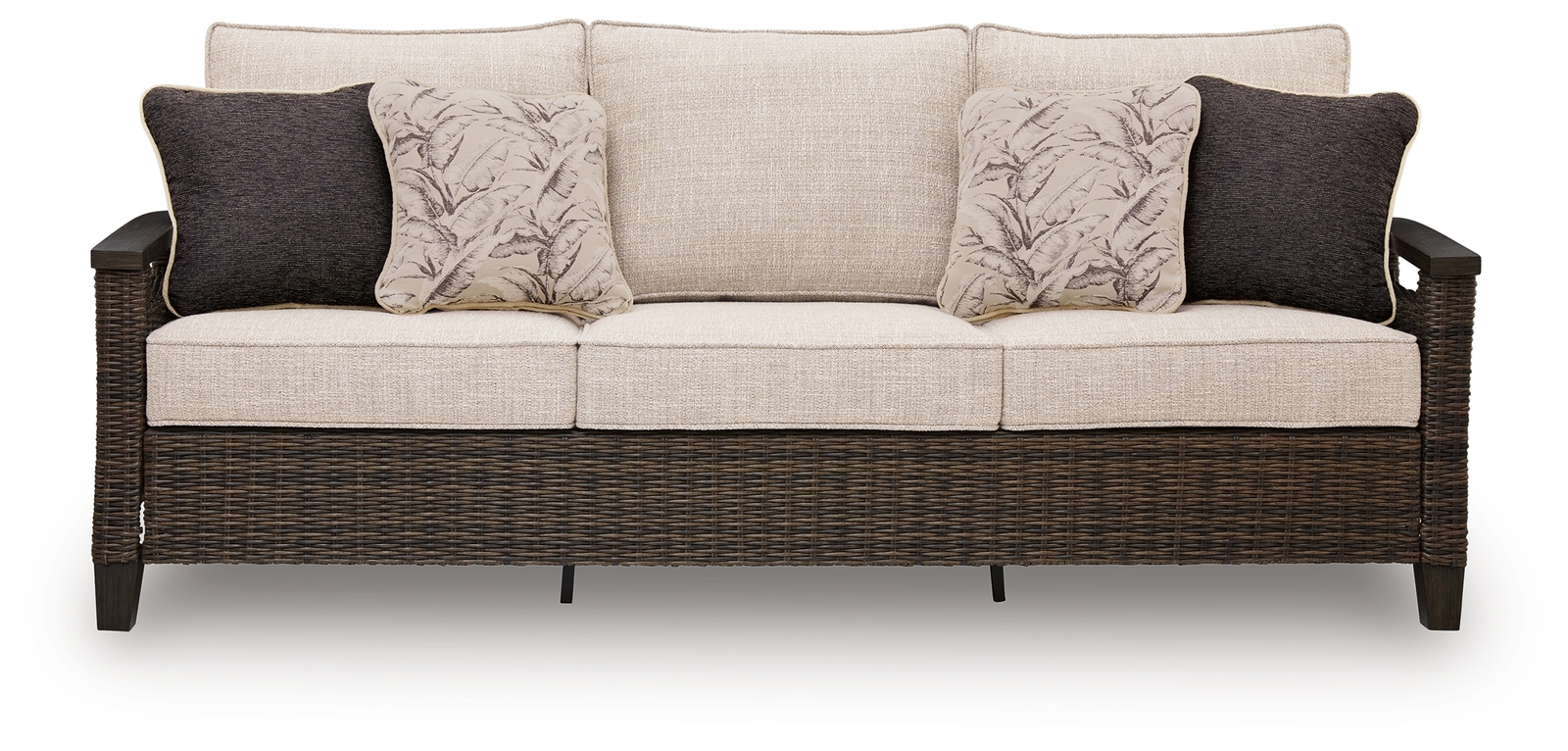 Monterey Point - Sofa With Cushion - Dark Brown - Image 3