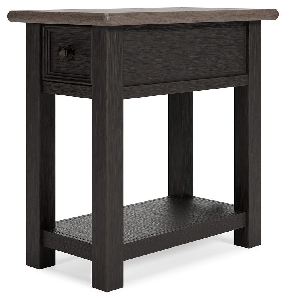 Tyler Creek - Chair Side End Table - Black / Gray - Image 6