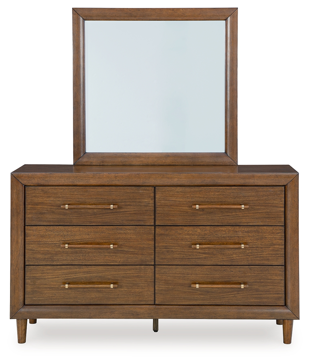 Lyncott - Dresser And Mirror - Brown - Image 4