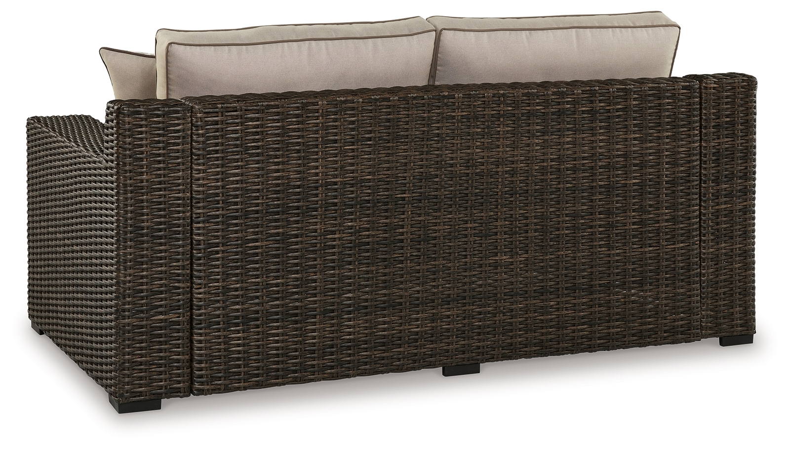 Coastline Bay - Loveseat W/Cushion - Brown - Image 5
