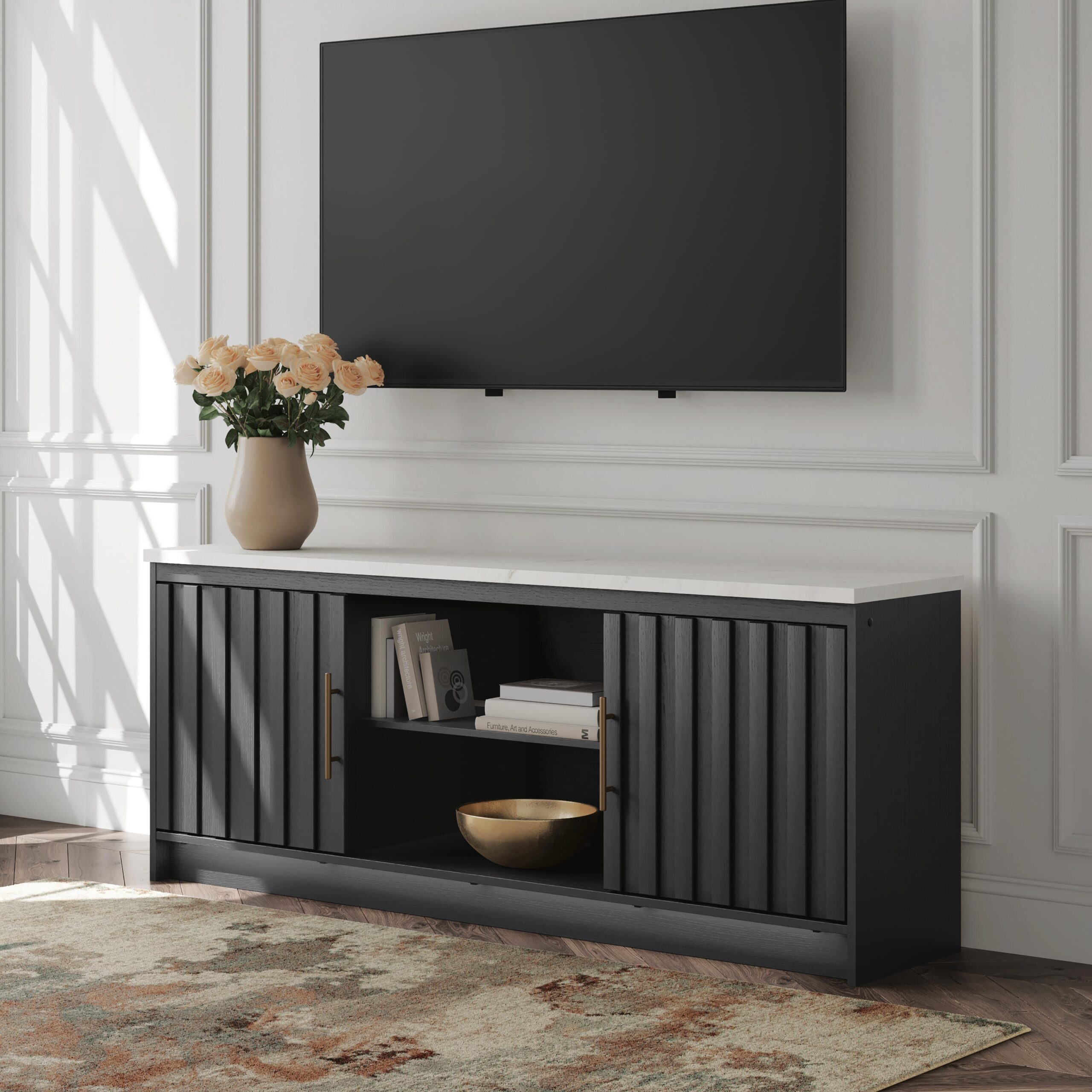 Cadmori - TV Stand With Fireplace Option - Image 4