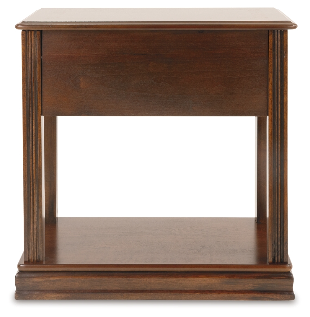 Breegin - Chair Side End Table - Removable Tray - Brown - Image 6