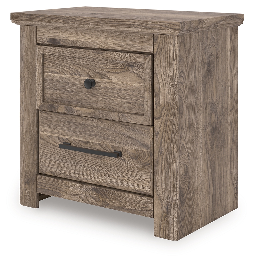 Rusticott - Two Drawer Night Stand - Brown - Image 5