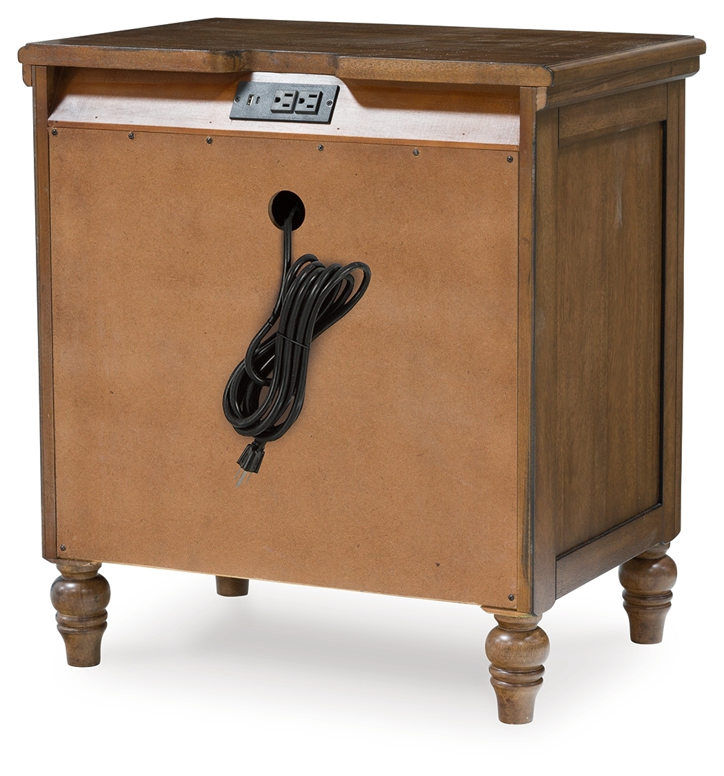 Sturlayne - Three Drawer Night Stand - Brown - Image 6