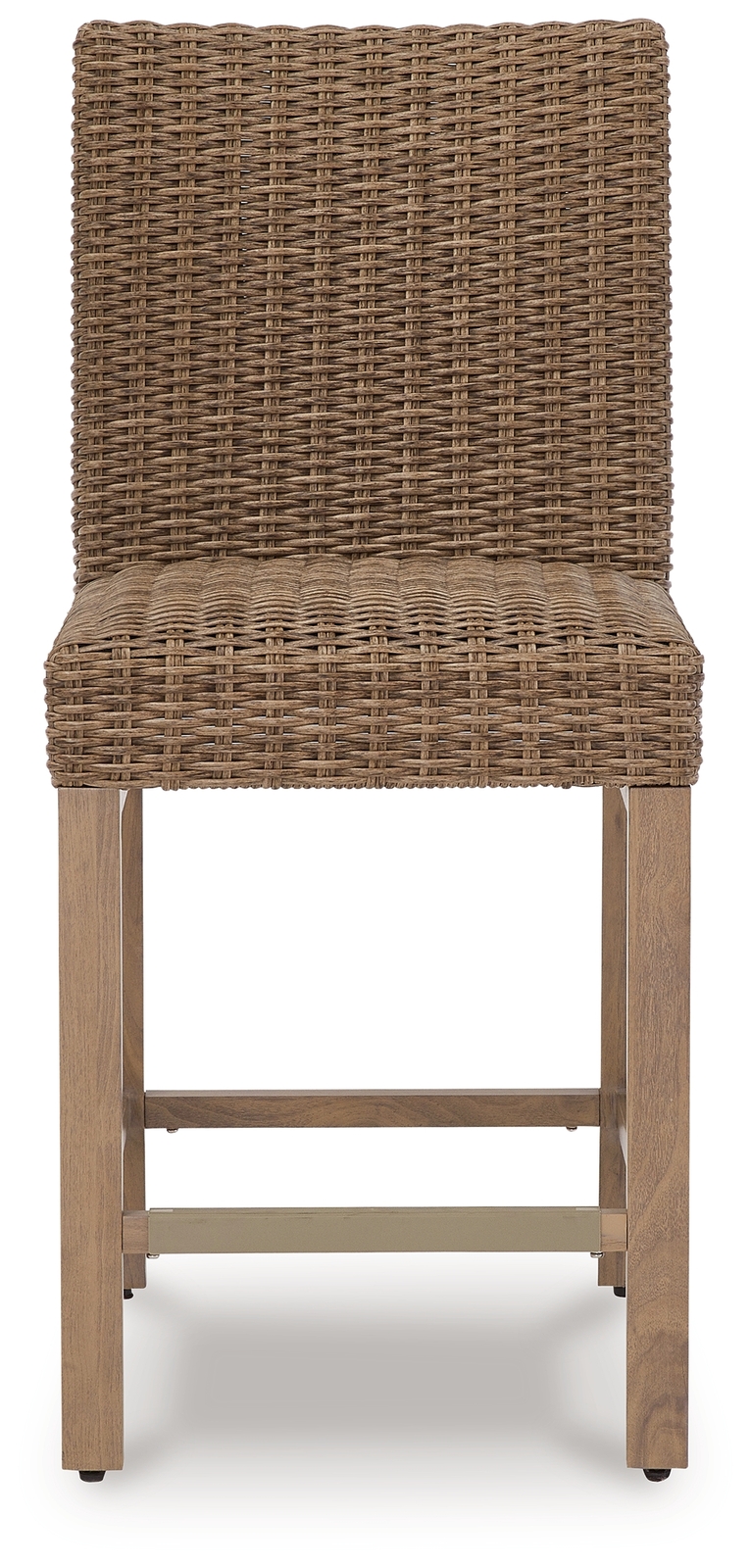 Walton Bridge - 5 Pc. - Square Bar Table W/Fire Pit, 4 Barstools - Driftwood - Image 10