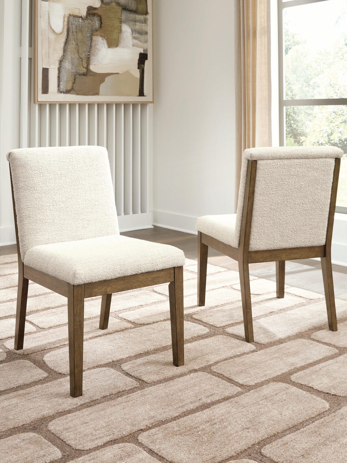 Marxmore - Dining Upholstered Side Chair (Set of 2) - Beige / Brown - Image 2