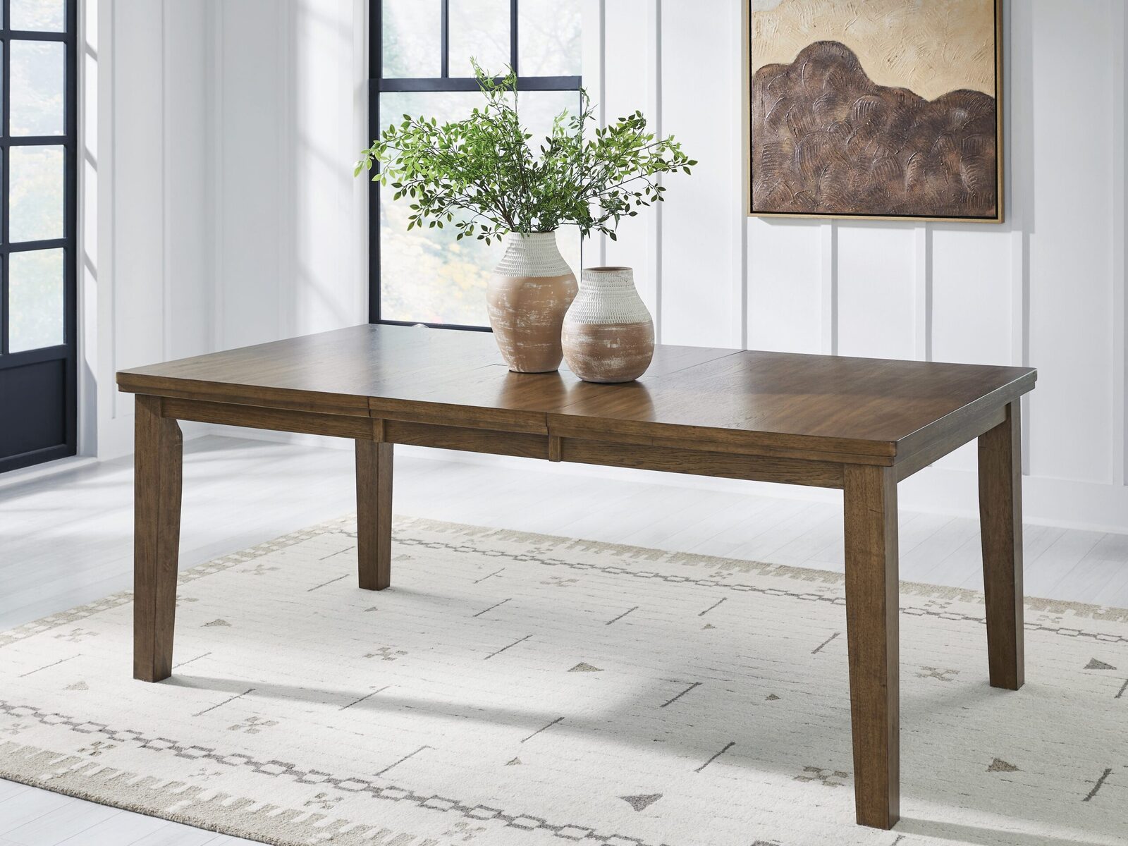 Urbinforte - Dining Room Butterfly Extension Table - Light Brown - Image 2