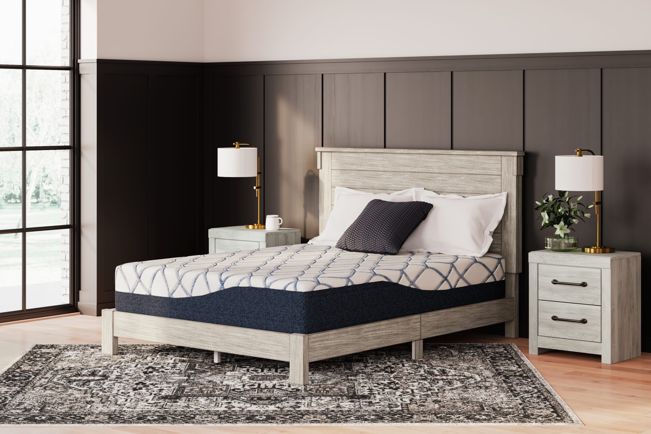12 Inch Chime Elite 2.0 - California King Mattress - White / Blue - Image 5