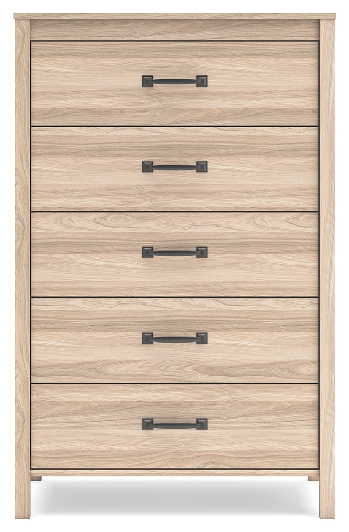 Battelle - Five Drawer Chest - Tan - Image 5