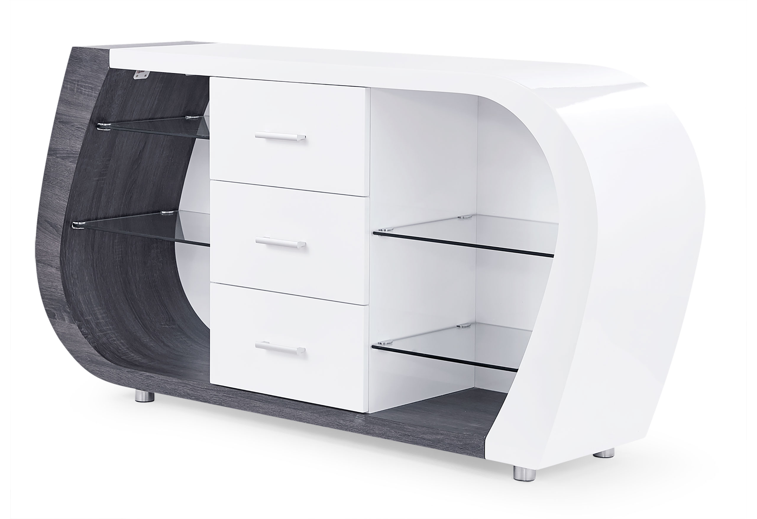 D4127 - Buffet - Dark Gray / White - Image 2