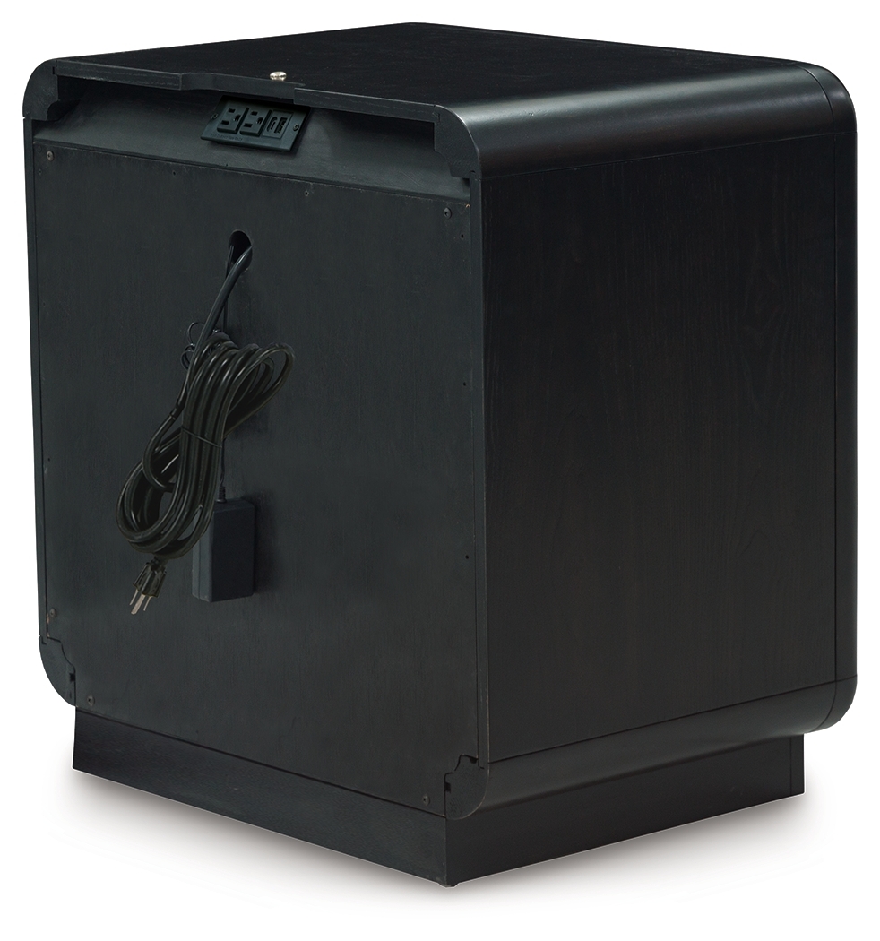 Rowanbeck - One Drawer Night Stand - Black - Image 6