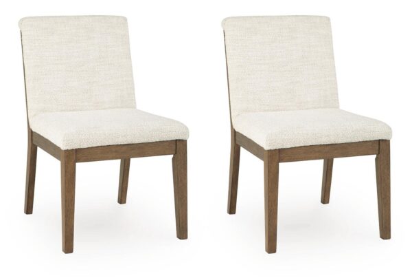 Marxmore - Dining Upholstered Side Chair (Set of 2) - Beige / Brown