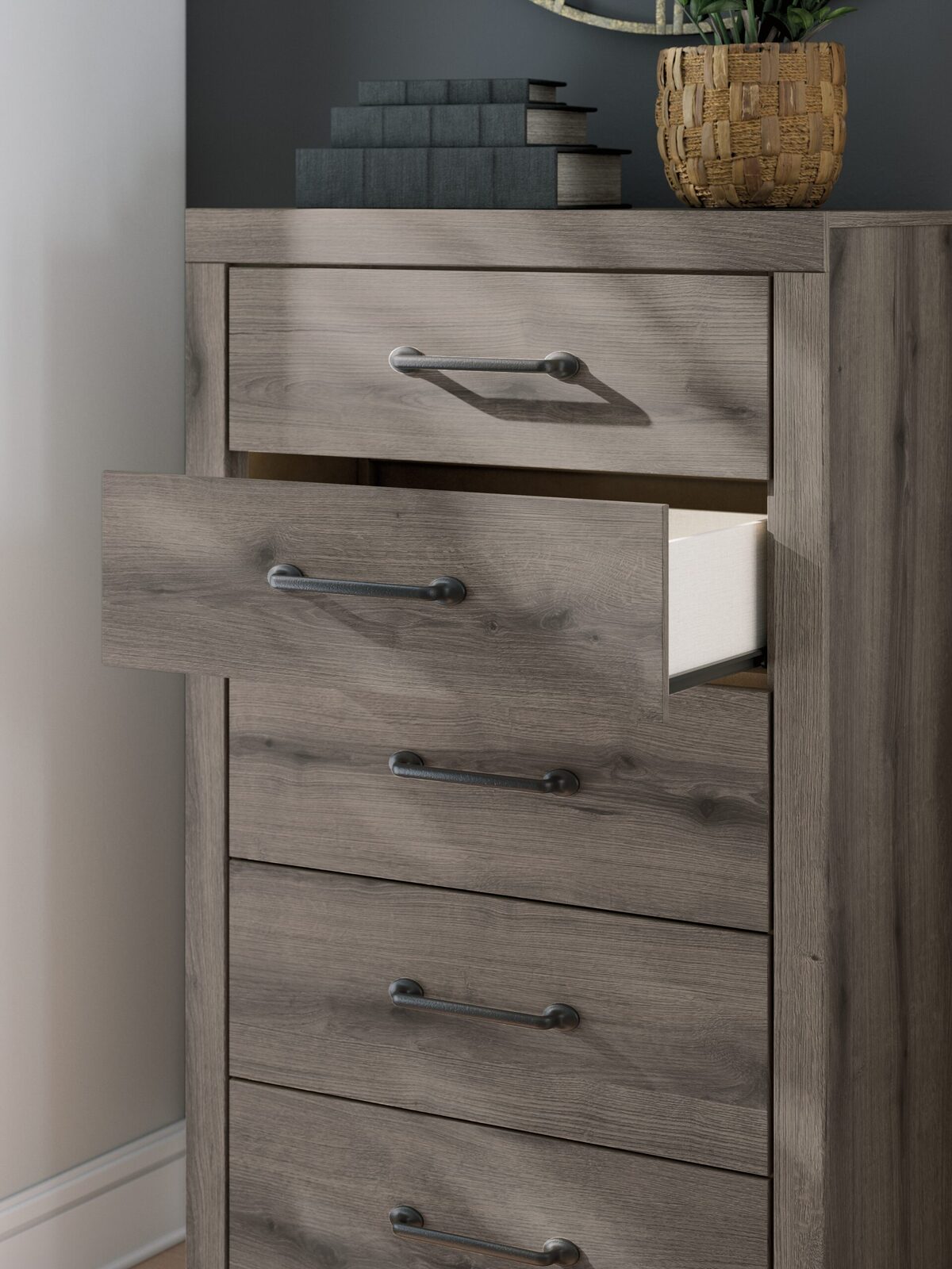 Graystorm - Five Drawer Chest - Brown Gray - Image 10